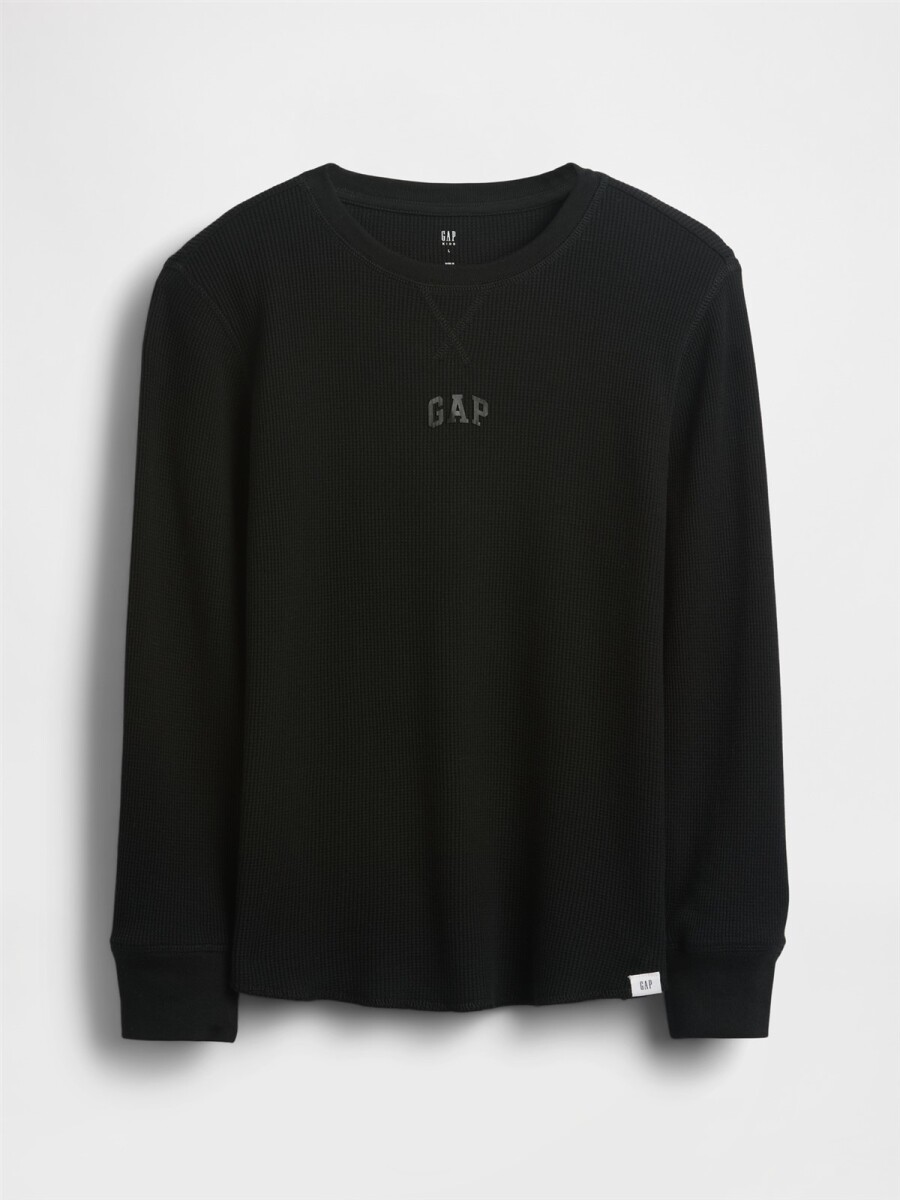 Remera Logo Gap Niño - Black 