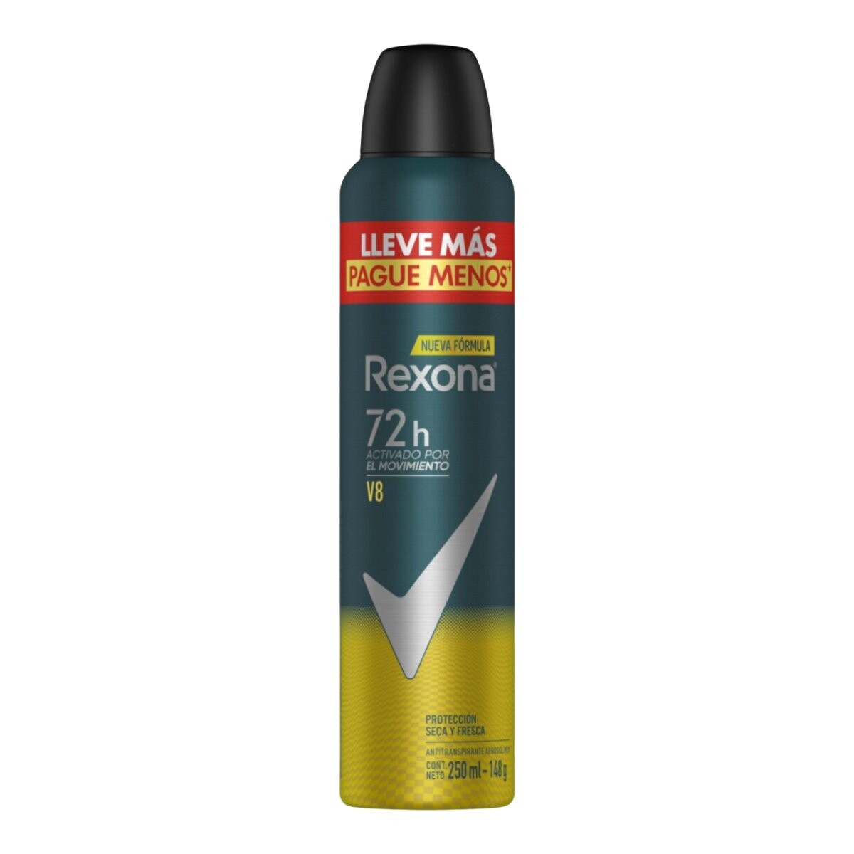 Desodorante aerosol Rexona 250ml V8 