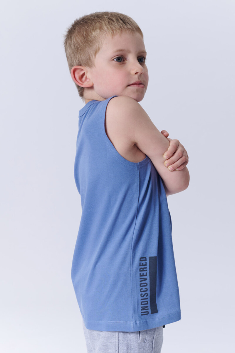 Camiseta sin mangas Undiscovered Azul