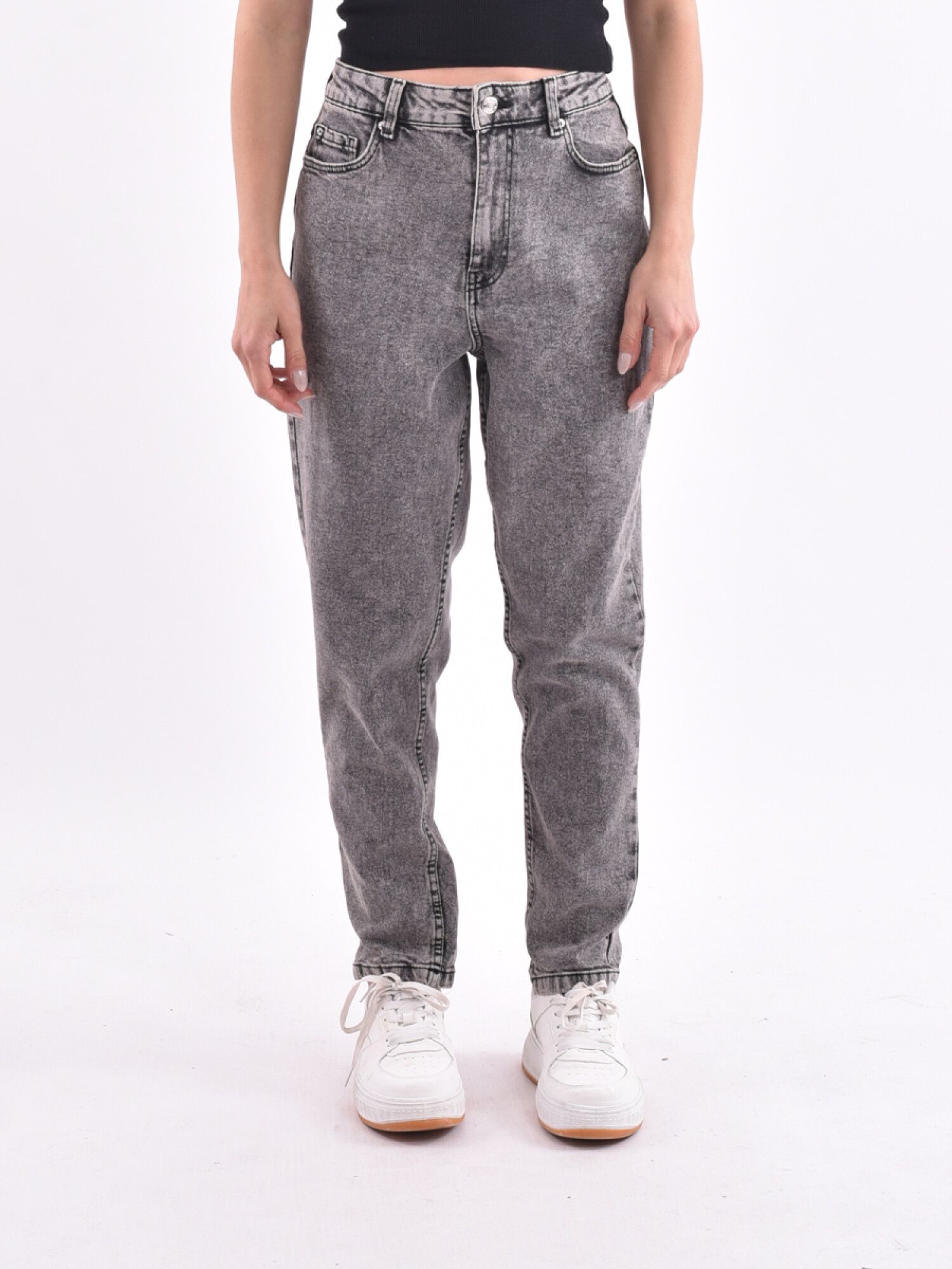 JEAN CHAR MOM FIT GRIS Guapa