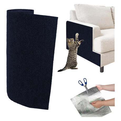 Set X5 Rascadores P/Gato Adhesivo 100x30cm Protector Muebles Azul Marino