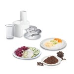 Robot de cocina Bosch MUM4880 c/accesorios 600W blanco