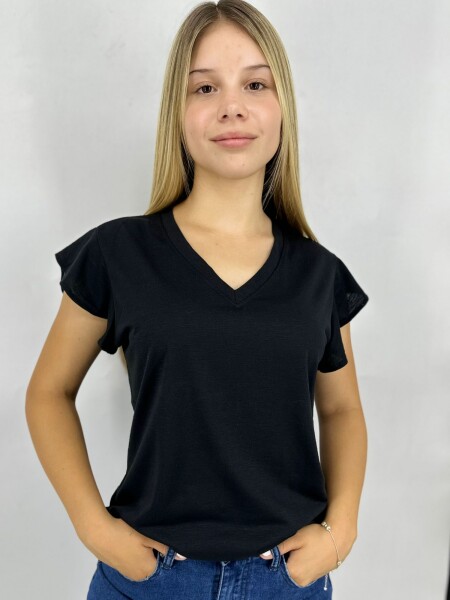 T-SHIRT SLOWLY C260 NEGRO