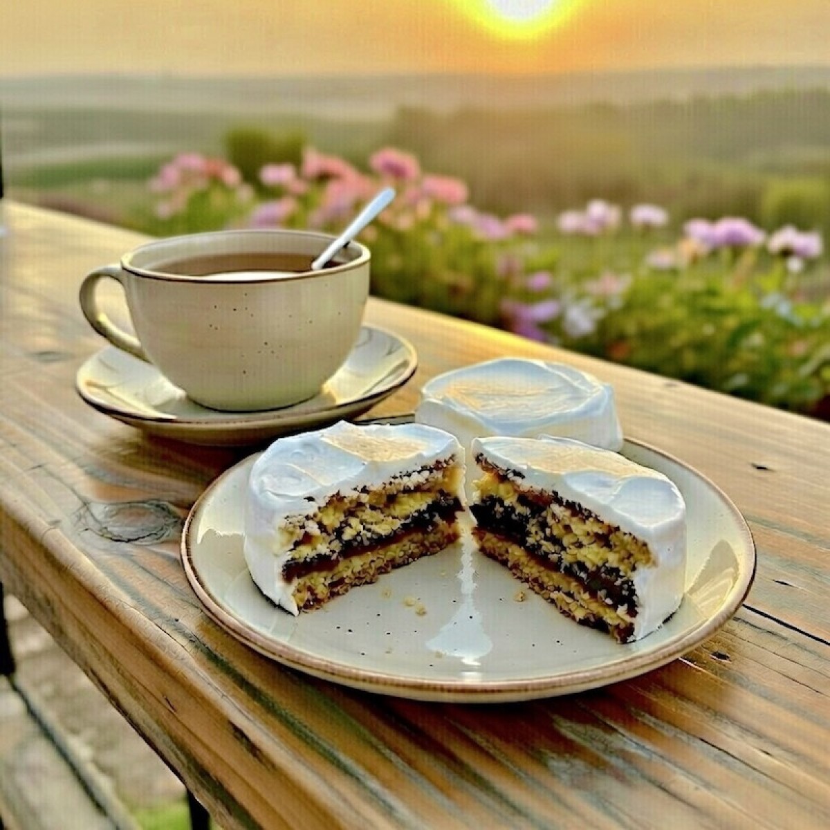 Alfajor de Nieve con Dulce de Leche 