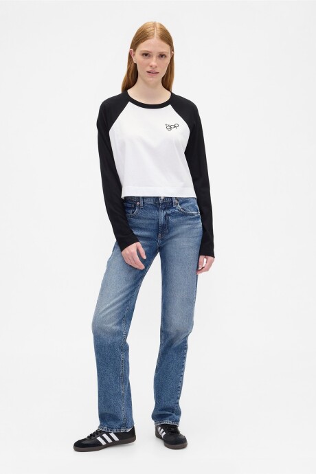 Remera Logo Gap Mujer Black 1