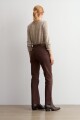 Pantalón recto Amy chocolate