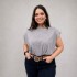 Remera hombreras Gris