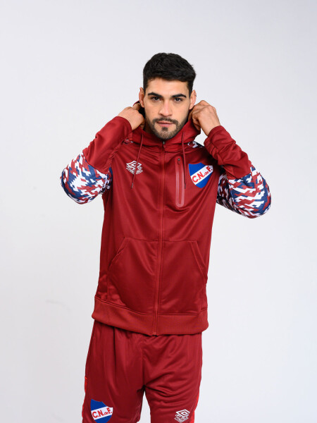 CAMPERA PRO TRAINING CAMO Nacional Hombre Beige, ordeaux