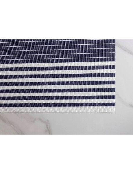 INDIVIDUAL PVC RAYAS 45x30CM AZUL/BLANCO INDIVIDUAL PVC RAYAS 45x30CM AZUL/BLANCO
