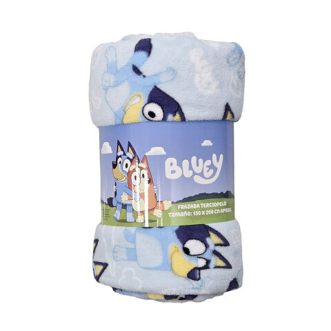 Frazada Coral Infantil 1 Plaza 150 x 200 cm Bluey