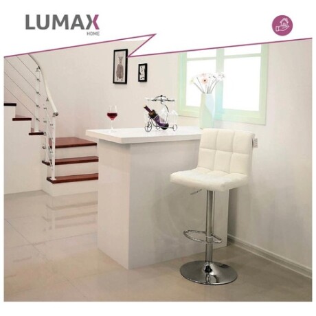 Taburete para bar tipo Sillon Lumax Odo Blanco