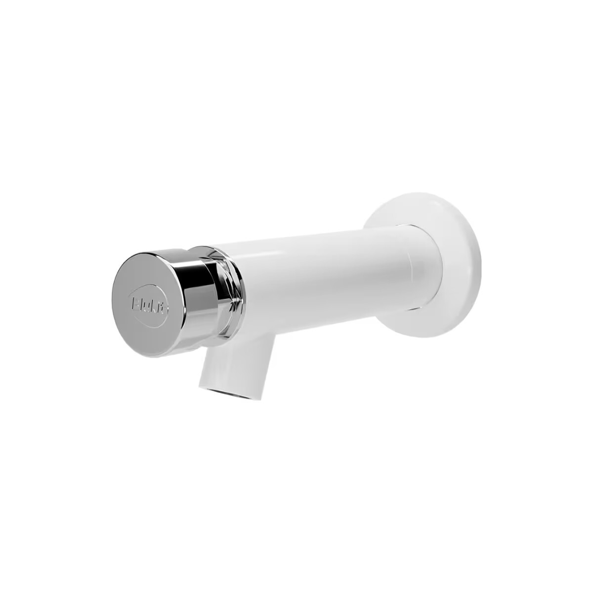 Grifería De Lavatorio Temporizado De Pared Blukit Blanca 