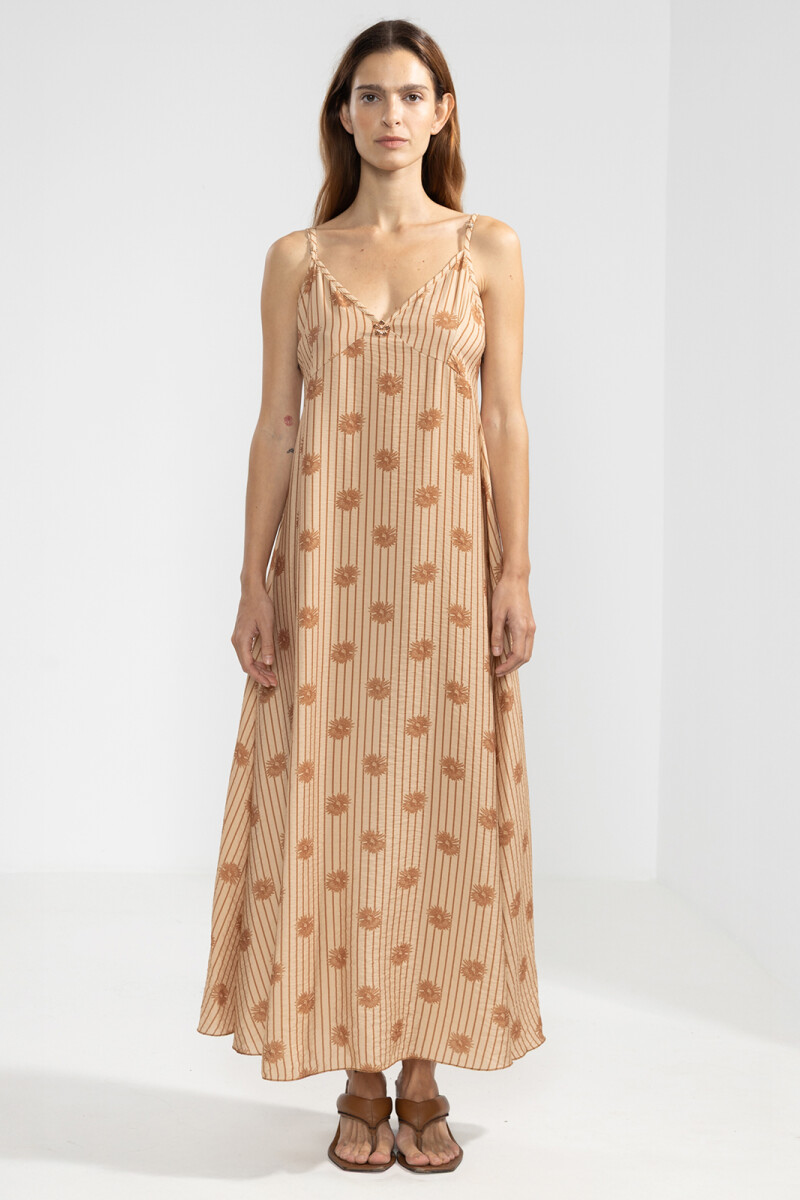 FLO DRESS Bloomline Camel