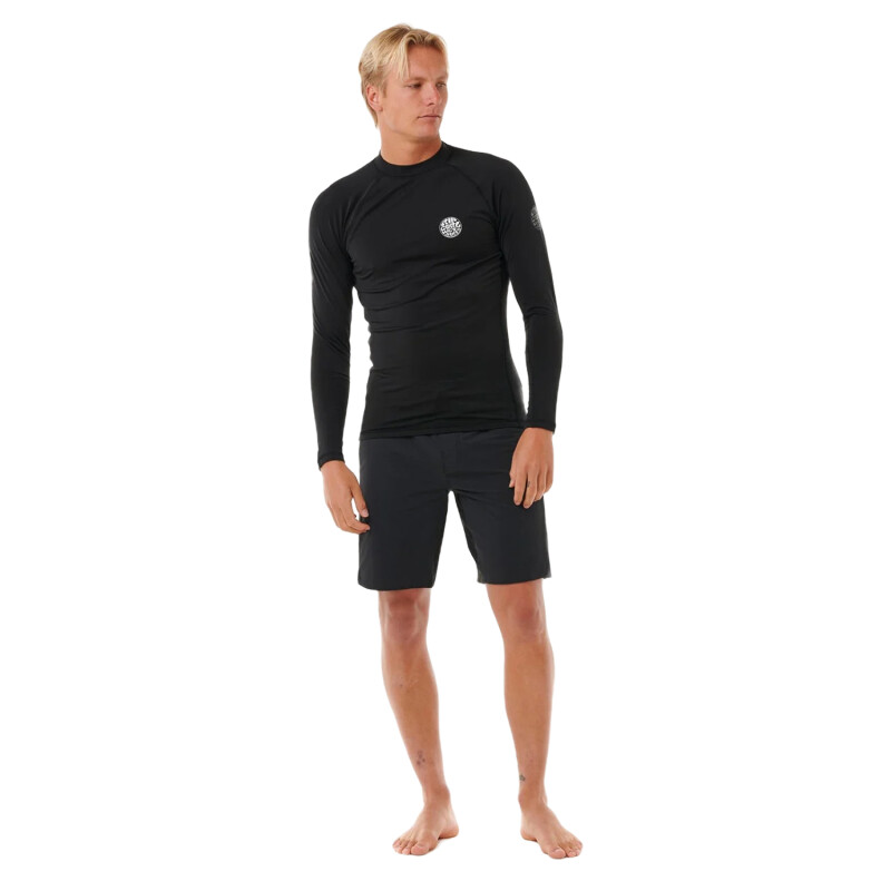 Lycra Rip Curl Icons Upf Brushed - Negro Lycra Rip Curl Icons Upf Brushed - Negro