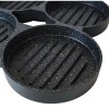 Sartén para hamburguesas Comet 4 moldes Negro