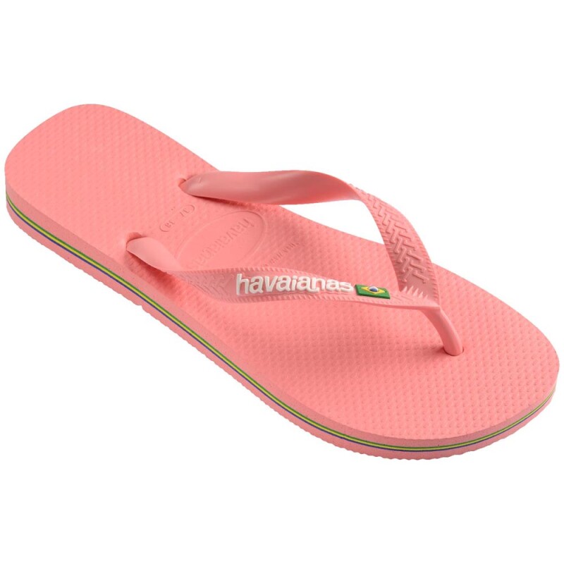 Sandalias Havaianas Brasil Logo Hombre Rosa Mango