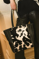 Bolso pampa Vaca negro