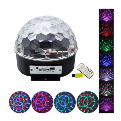 Efecto Luz Led Disco Mediabola Rgb - Pls Efecto Luz Led Disco Mediabola Rgb - Pls