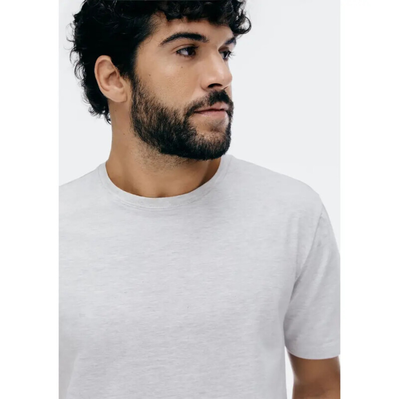 CAMISETA MM MASC BRANCO MESCLA