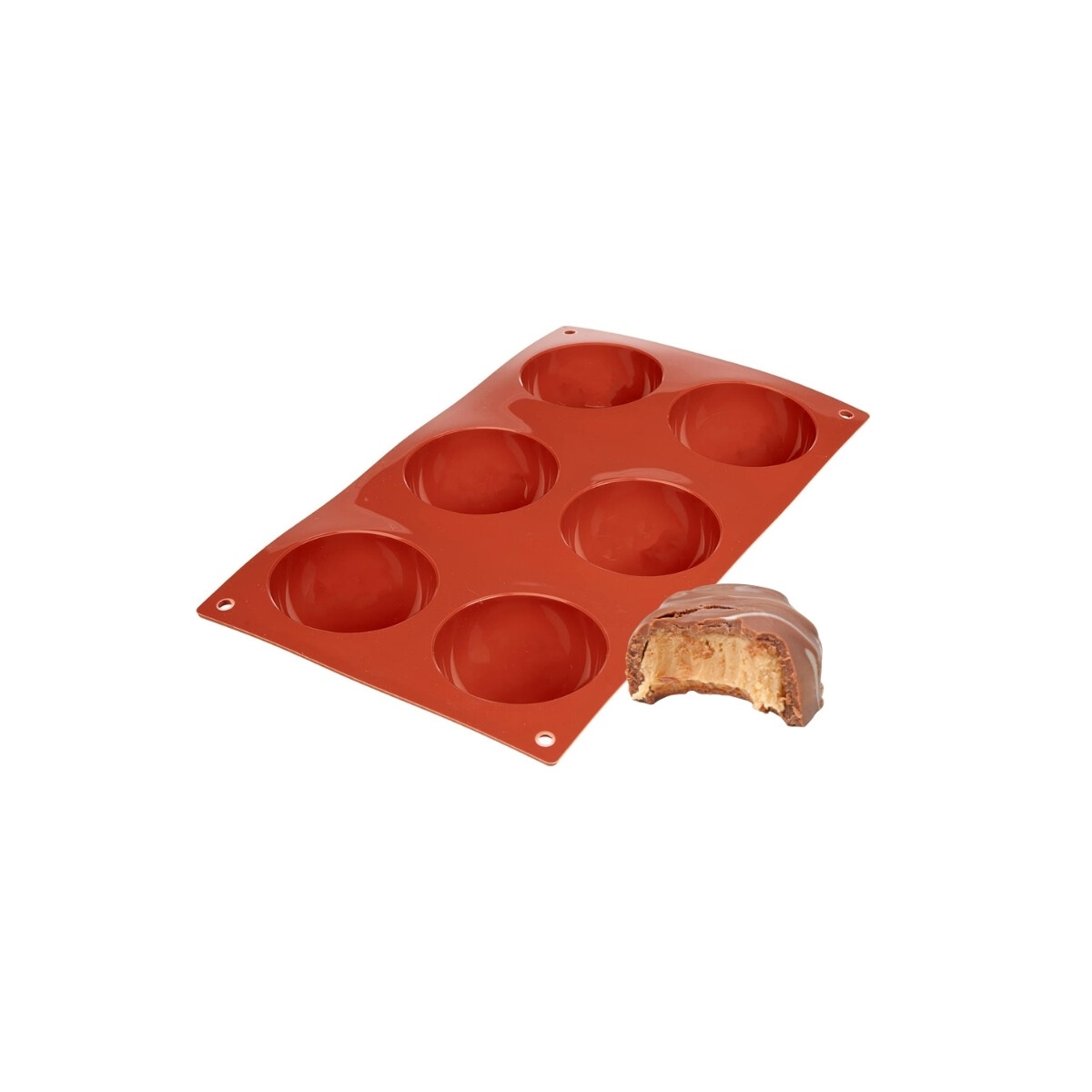 Molde de 6 Semiesferas de Silicona 