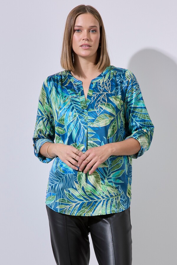 Blusa Printed AZUL/MULTI