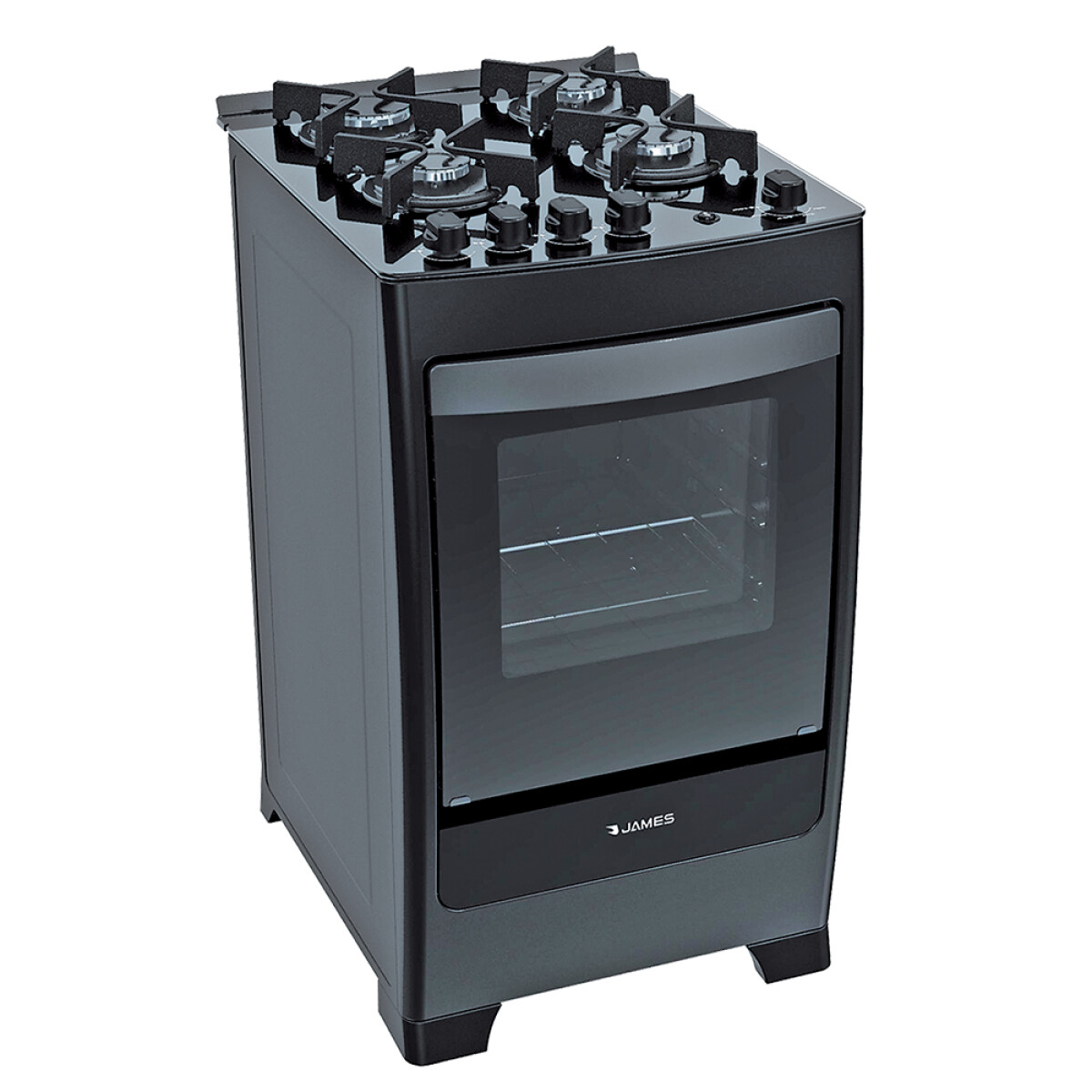 Cocina James 4H C-700 negra 