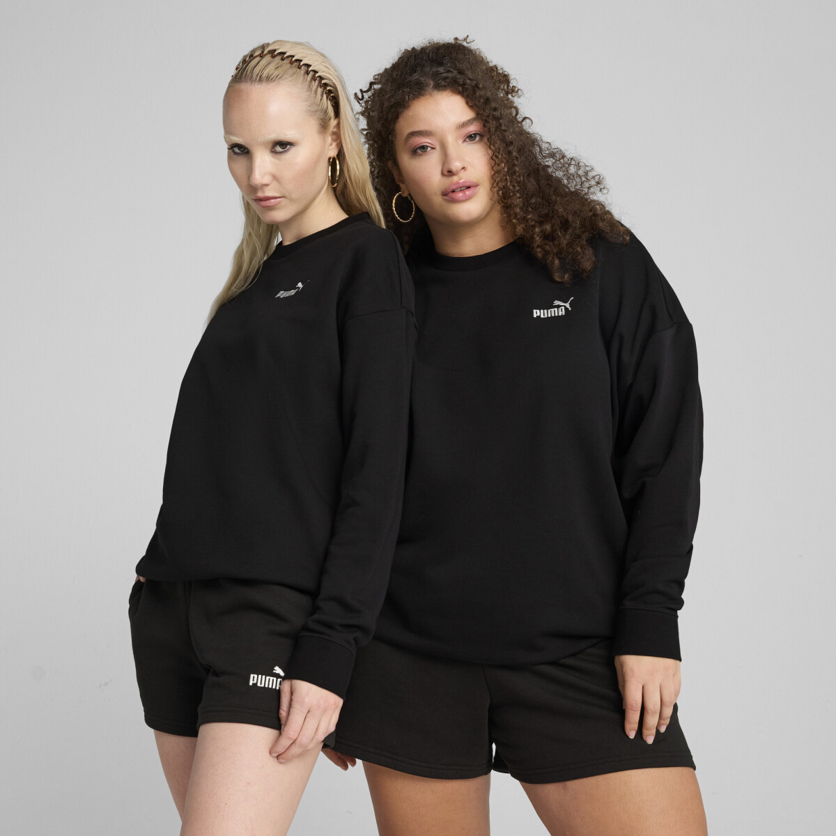 ESS Sm.Nş1 Logo Relaxed Crew TR 68497501 - Negro 