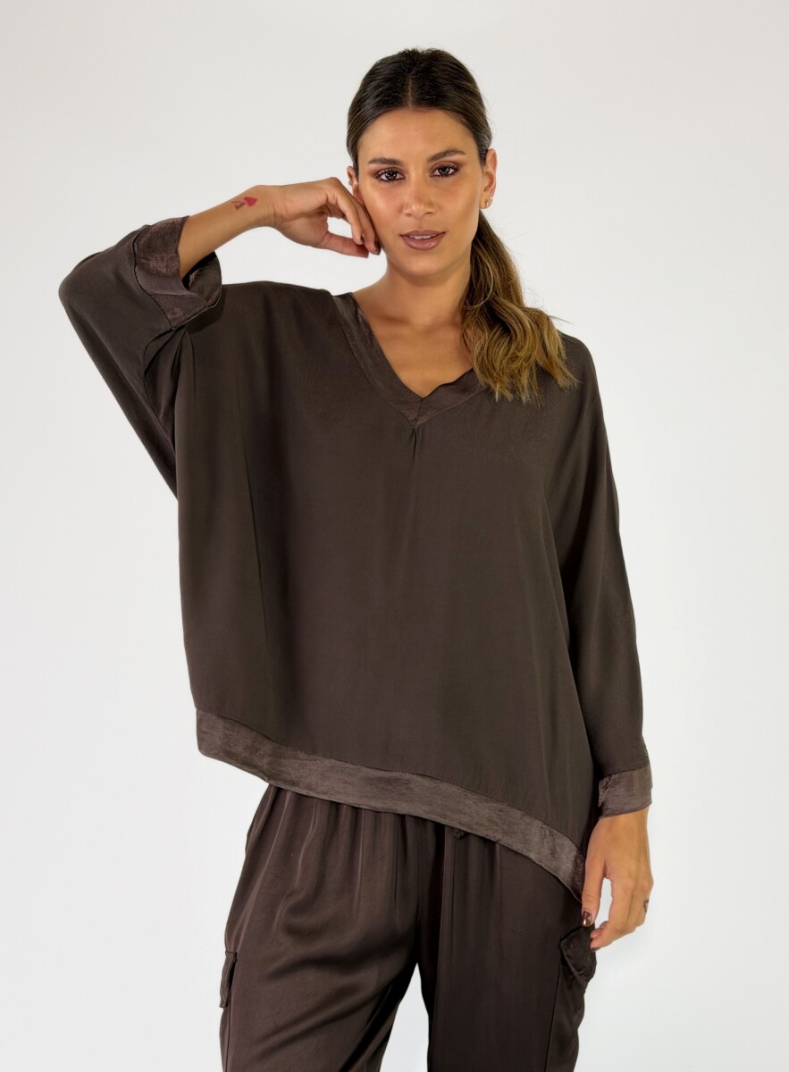 BLUSA CONIGLI - CHOCOLATE 