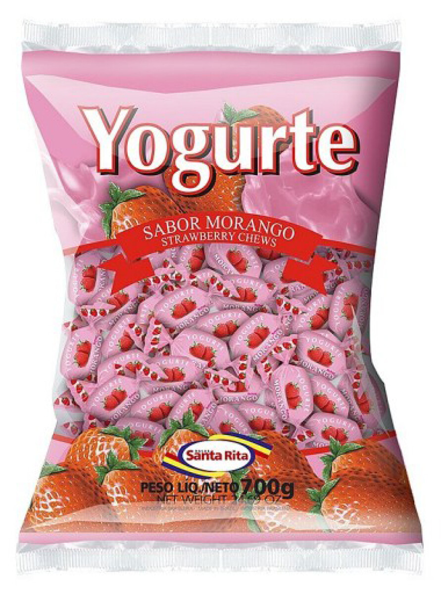 CARAMELO DURO SANTA RITA 600G/120U YOGUR FRUTILLA 