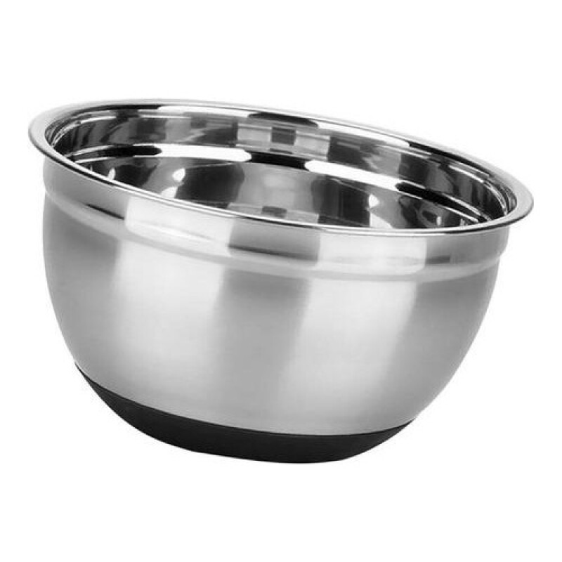 Bowl de acero inoxidable con base de silicona antideslizante 20cm Bowl de acero inoxidable con base de silicona antideslizante 20cm