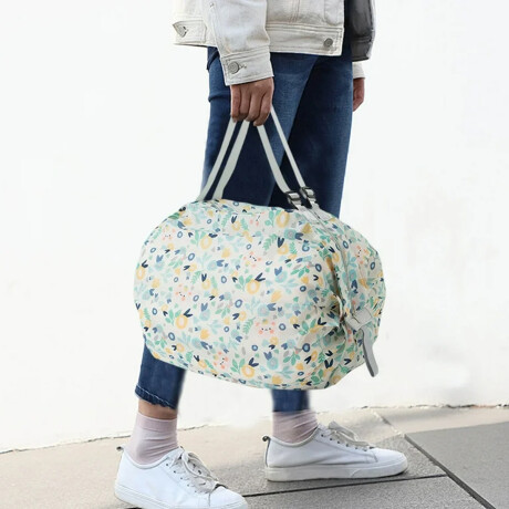 Bolso bolsa enrollable Flores