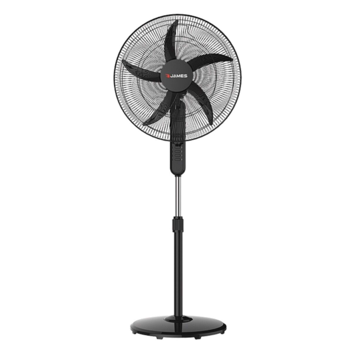 Ventilador De Pie James Vp 20 Base Redonda Bla/n 