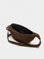 Bolso Hobo De Piel marron