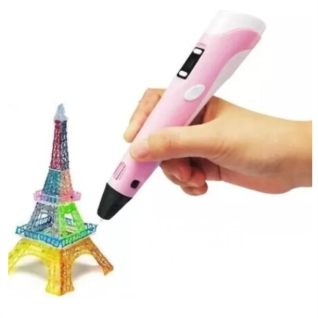 Lapiz Lapicera Impresora 3D + Filamentos Colores Rosa