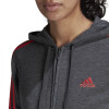 Campera Adidas Essentials de Mujer - HC9140 Gris Oscuro-coral