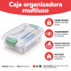 Set x3 Caja organizadora 1,6 lts TRANSPARENTE