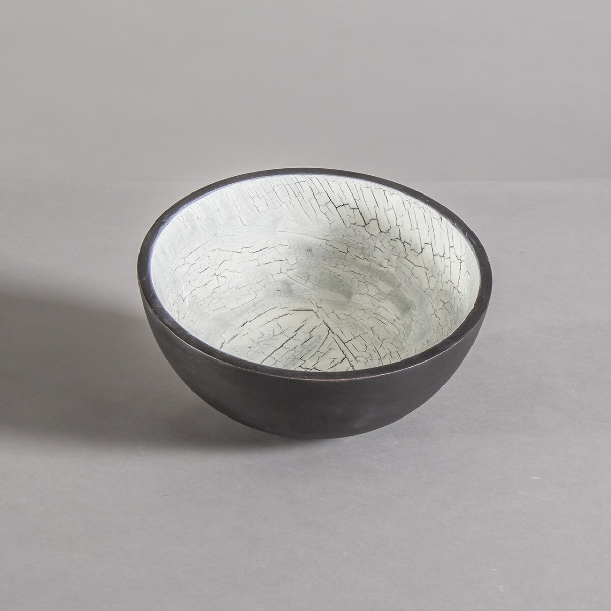 BOWL DE MADERA CON DISEÑO ESMALTADO LARA27399 