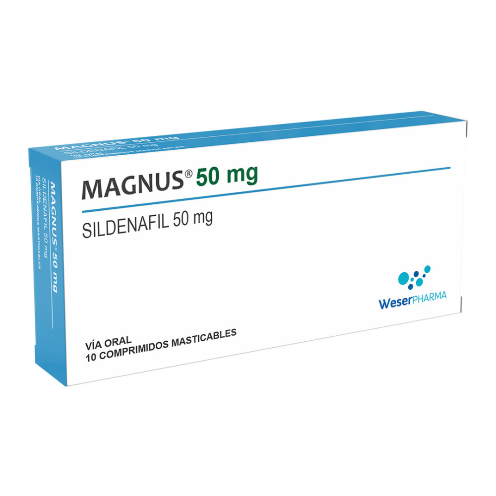 MAGNUS 50 MG. MASTICABLES CJ X 10 COMP. única