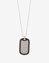 Cadena Corta con Dije Metal Collar De Acero Men´s Collection - Plateado