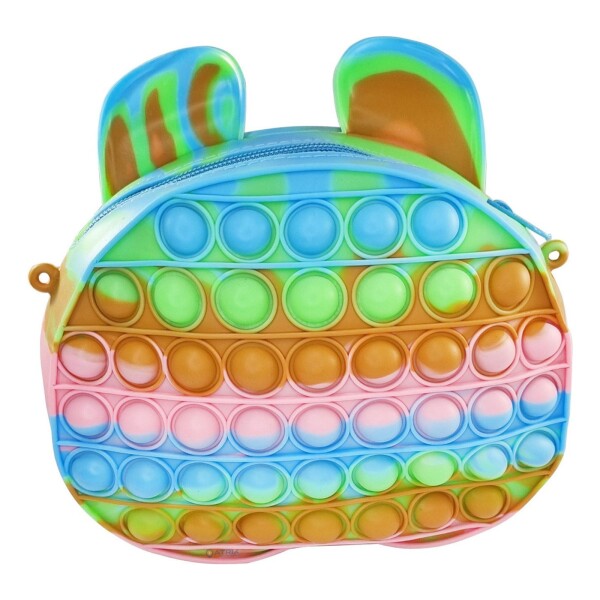 Cartera Pop It Multicolor Niños Infantil Regalo Burbujas Color Variante MULTICOLORROSA