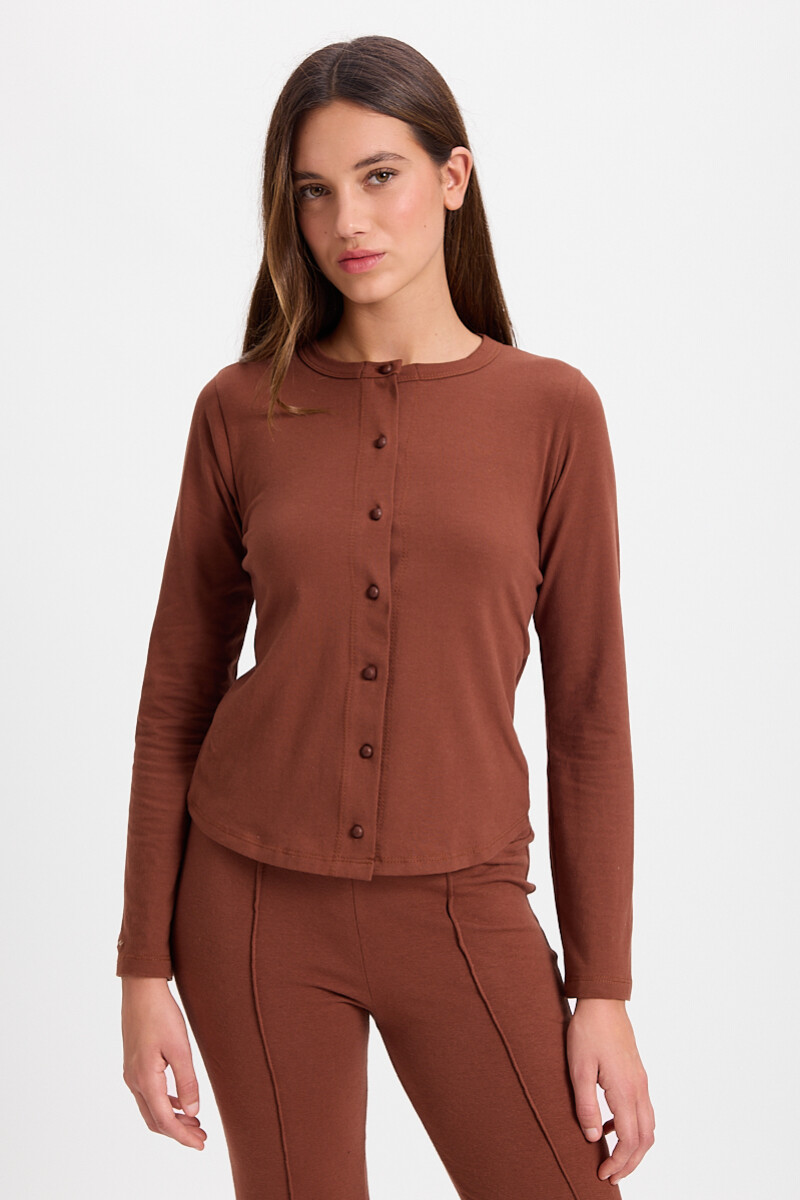 Blusa Hook Marron