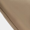 Shopper Bay en cuero graneado Taupe