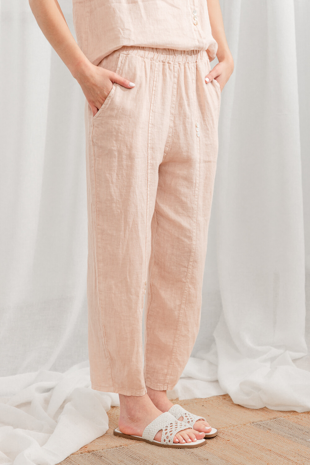 Pantalon Lucrezia Beige Claro
