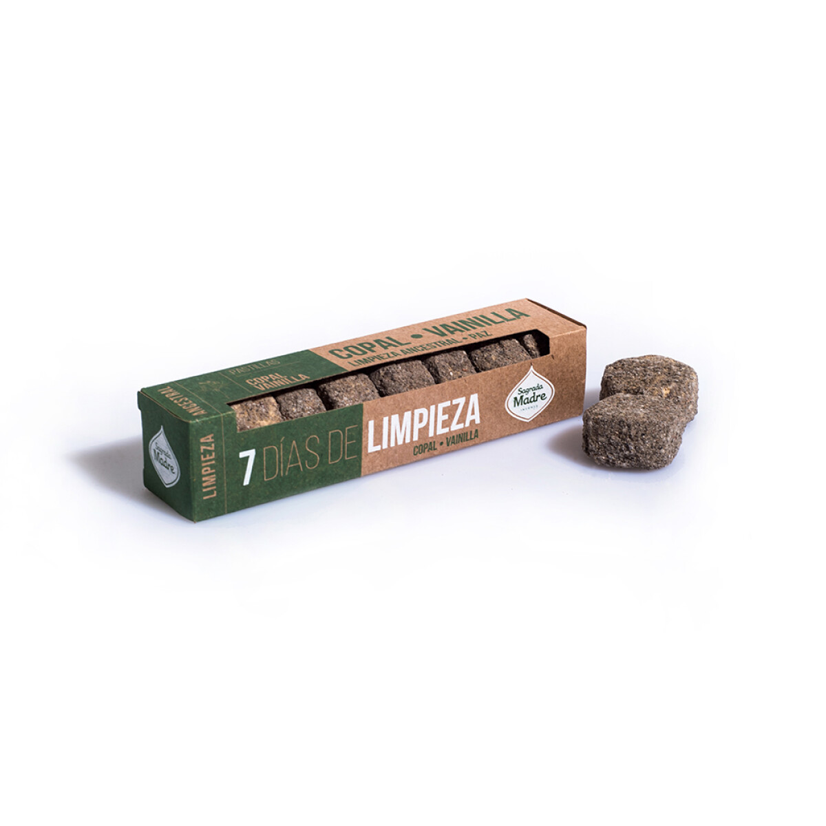 PASTILLAS 7 DÍAS DE LIMPIEZA SAGRADA MADRE - Copal/vainilla 