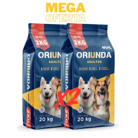 Combo Oferta 2 bolsas de Oriunda 22 kg Combo Oferta 2 bolsas de Oriunda 22 kg