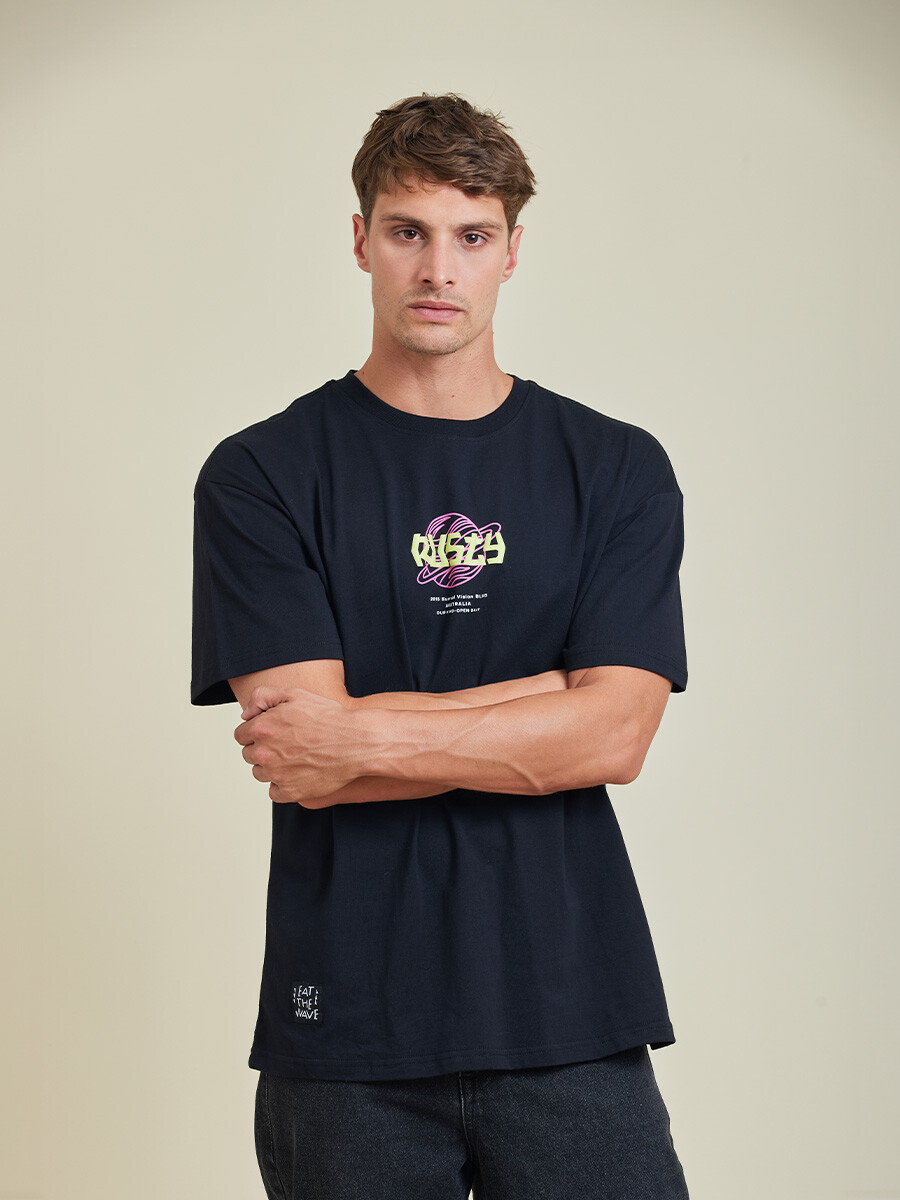 T-SHIRT JULEN RUSTY - Negro 