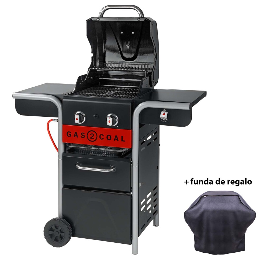 BARBACOA HIBRIDA ACERO-INOXIDABLE + FUNDA REGALO