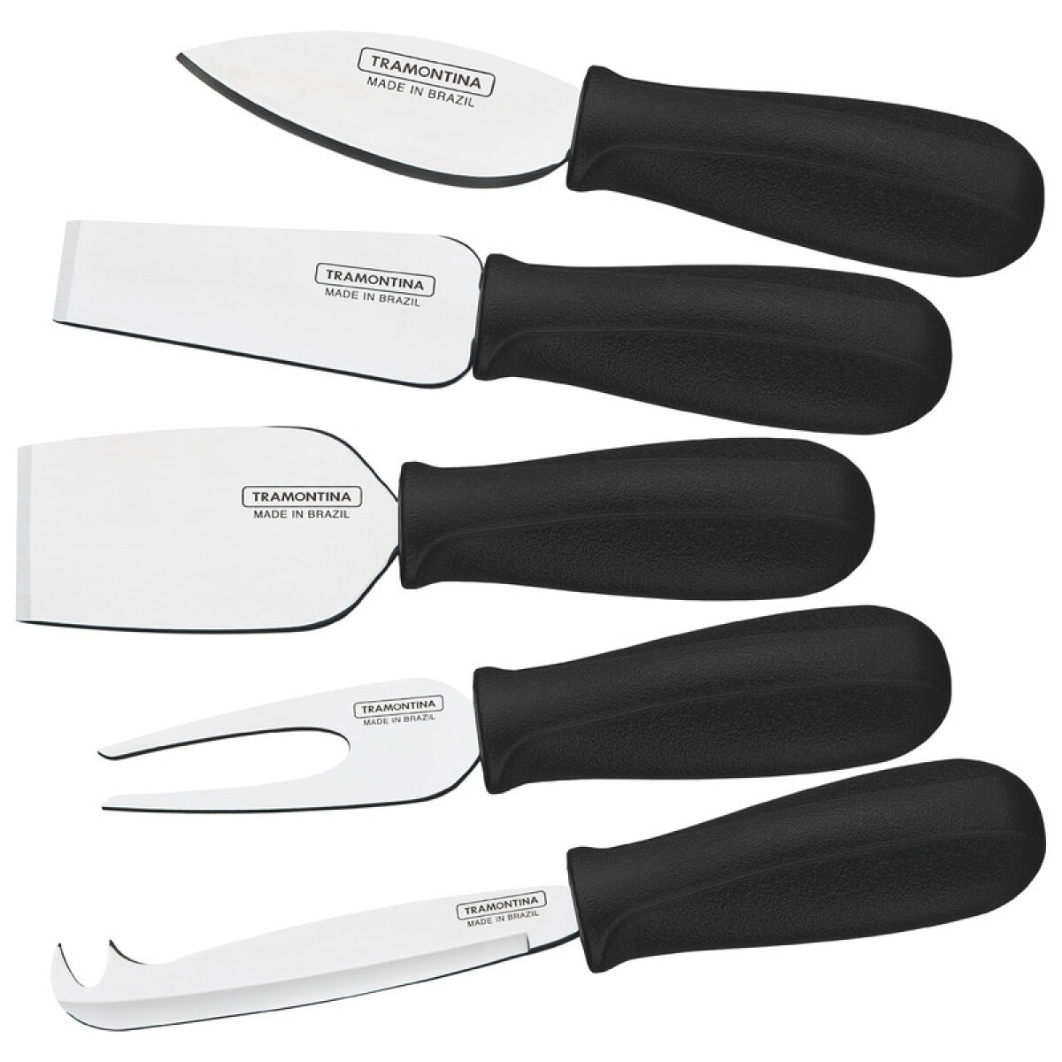 Juego de 5 utensilios para queso modelo PLENUS -TRAMONTINA - TN9724 