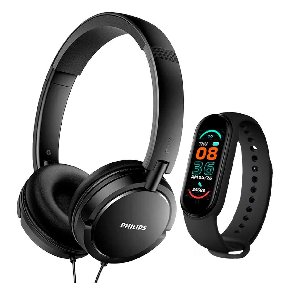 Auriculares Philips Shl5005 + Smartwatch 