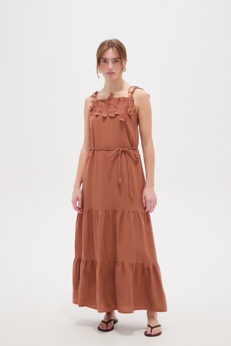 Vestido Vesal Tostado